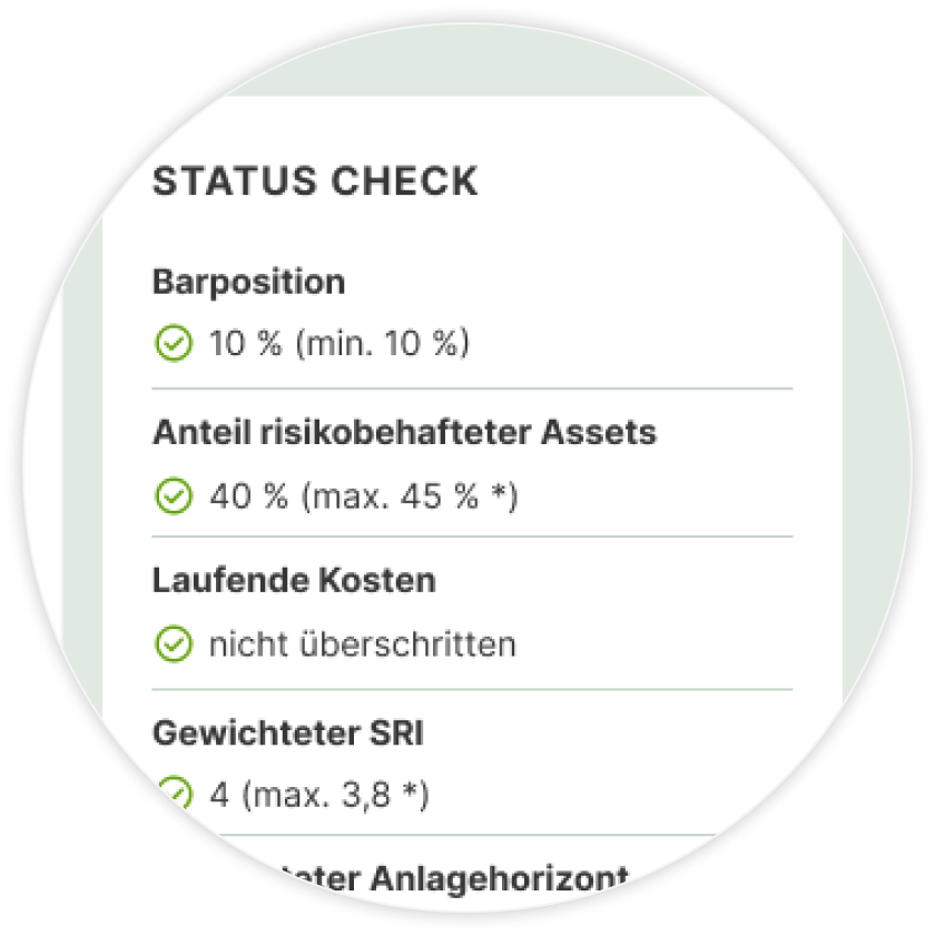 Screenshot VV-Marktplatz Anwendung