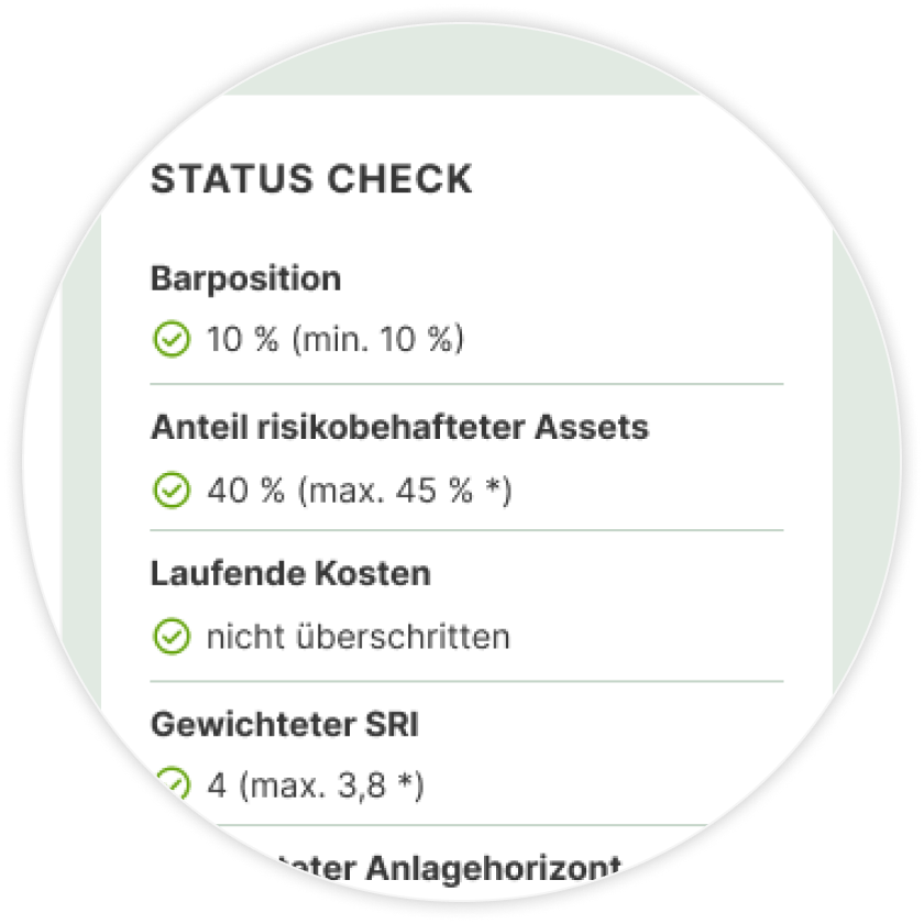 Screenshot VV-Marktplatz Anwendung